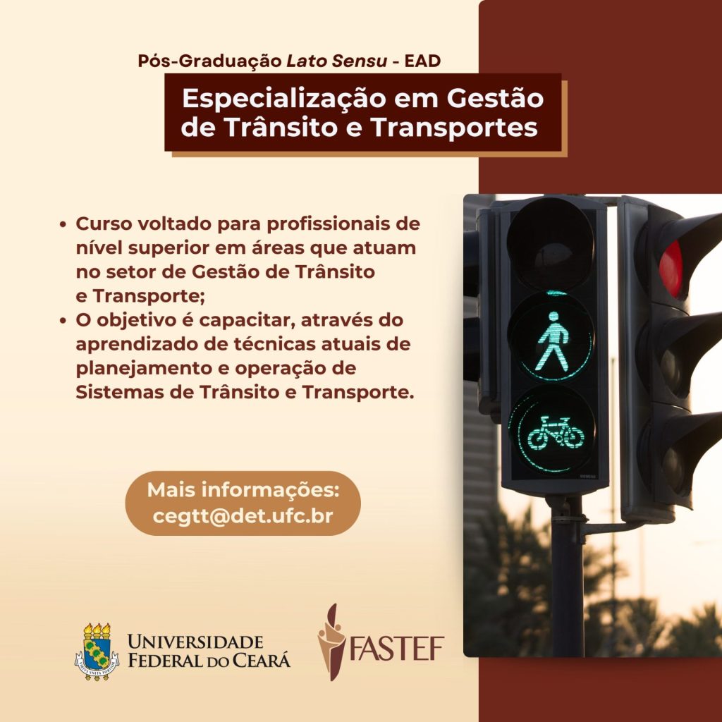 Curso de Especialização em Gestão de Trânsito e Transporte