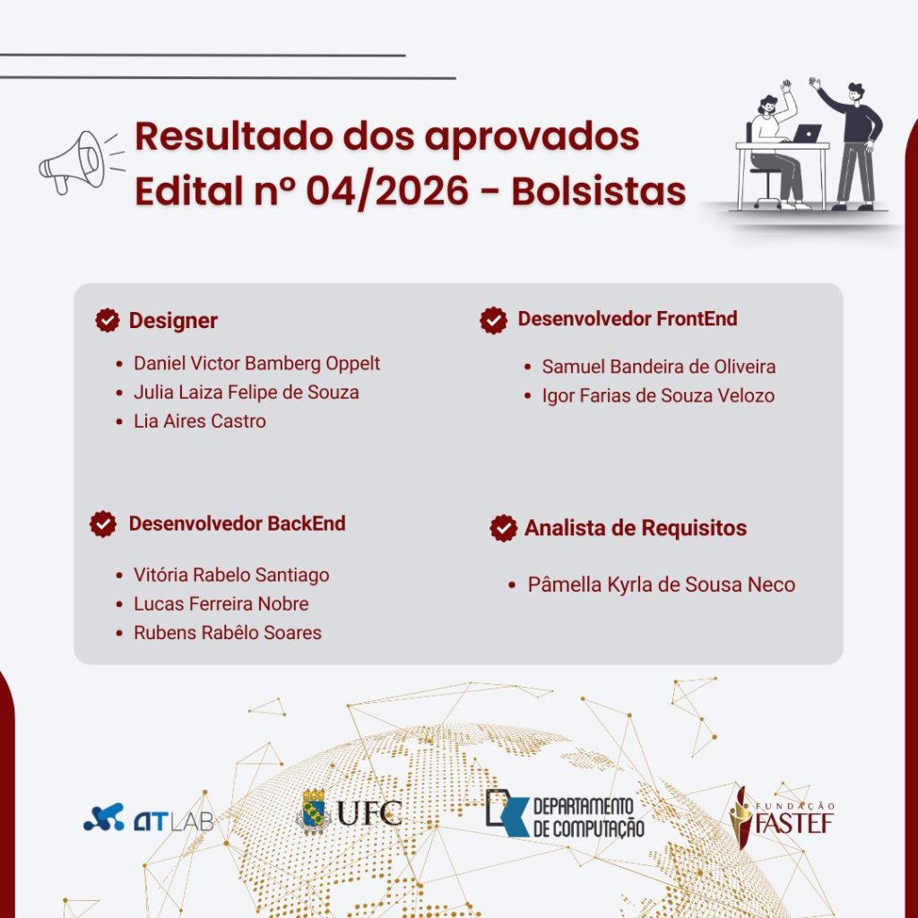 Edital 04/2026 – Resultado dos Candidatos Aprovados – Bolsistas