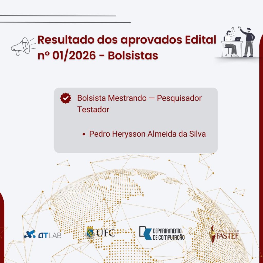 Resultado dos Candidatos Aprovados – Edital 01/2026 – Bolsistas
