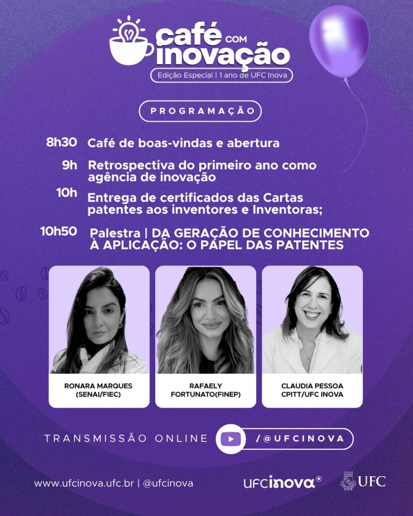 UFC Inova celebra um ano de atividades com edição especial do Café com Inovação